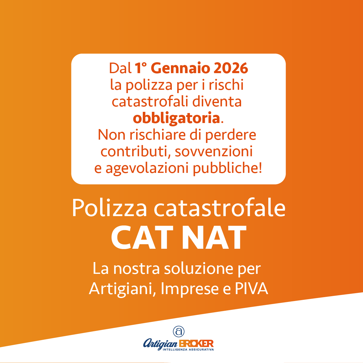 Artigian Broker, al riparo da ciò che non puoi prevedere - nuova polizza Cat. Nat.