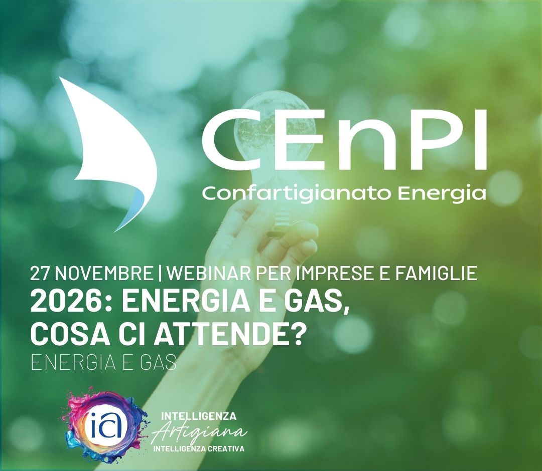 WEBINAR 27 novembre | 2026: Energia e gas, cosa ci attende?