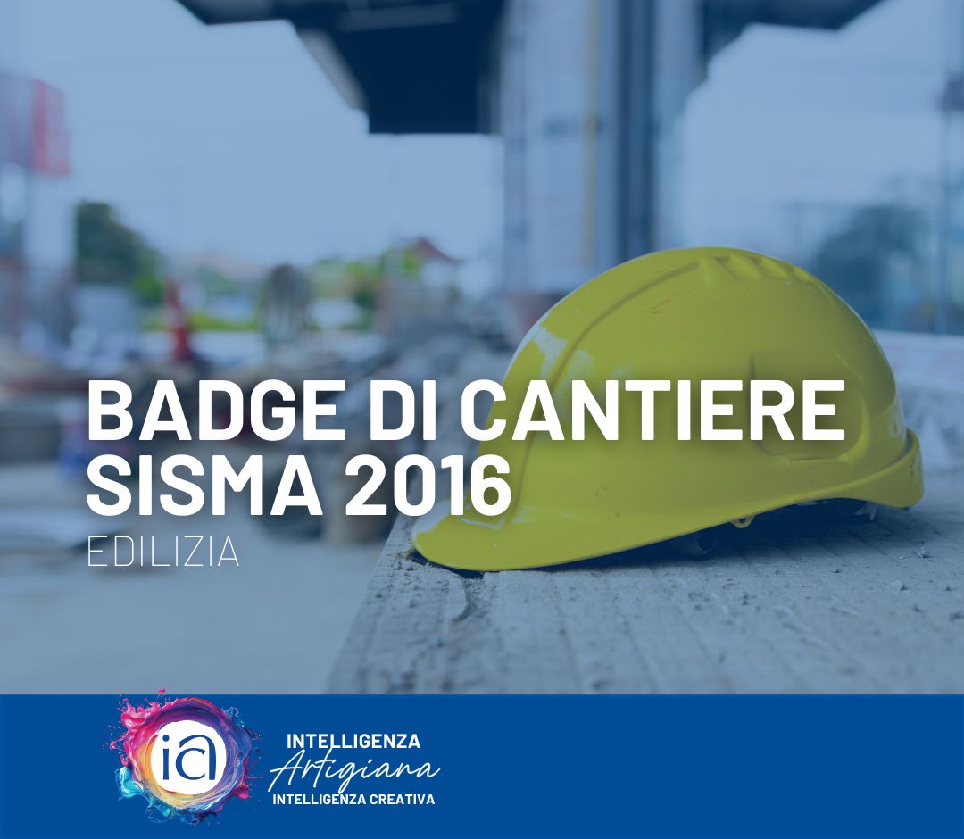 Badge di cantiere SISMA 2016