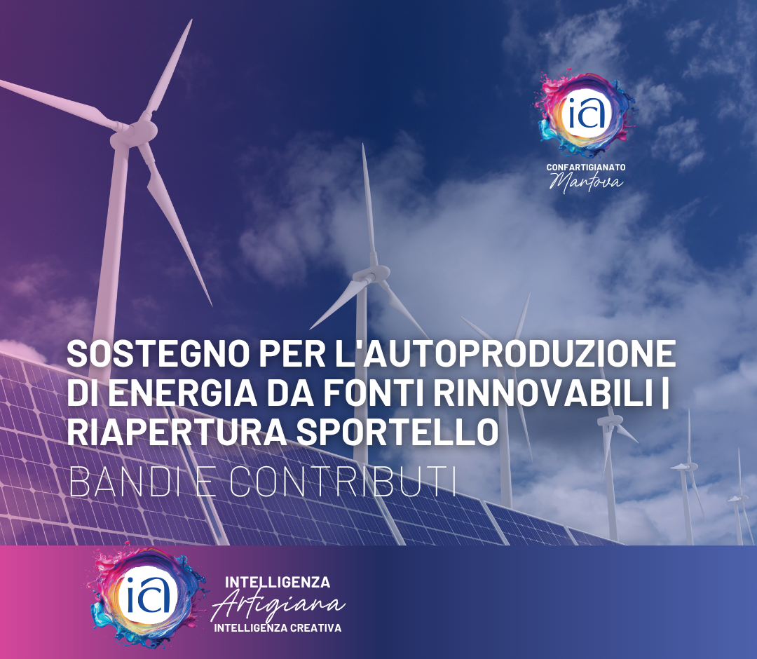 Sostegno per l'autoproduzione di energia da fonti rinnovabili