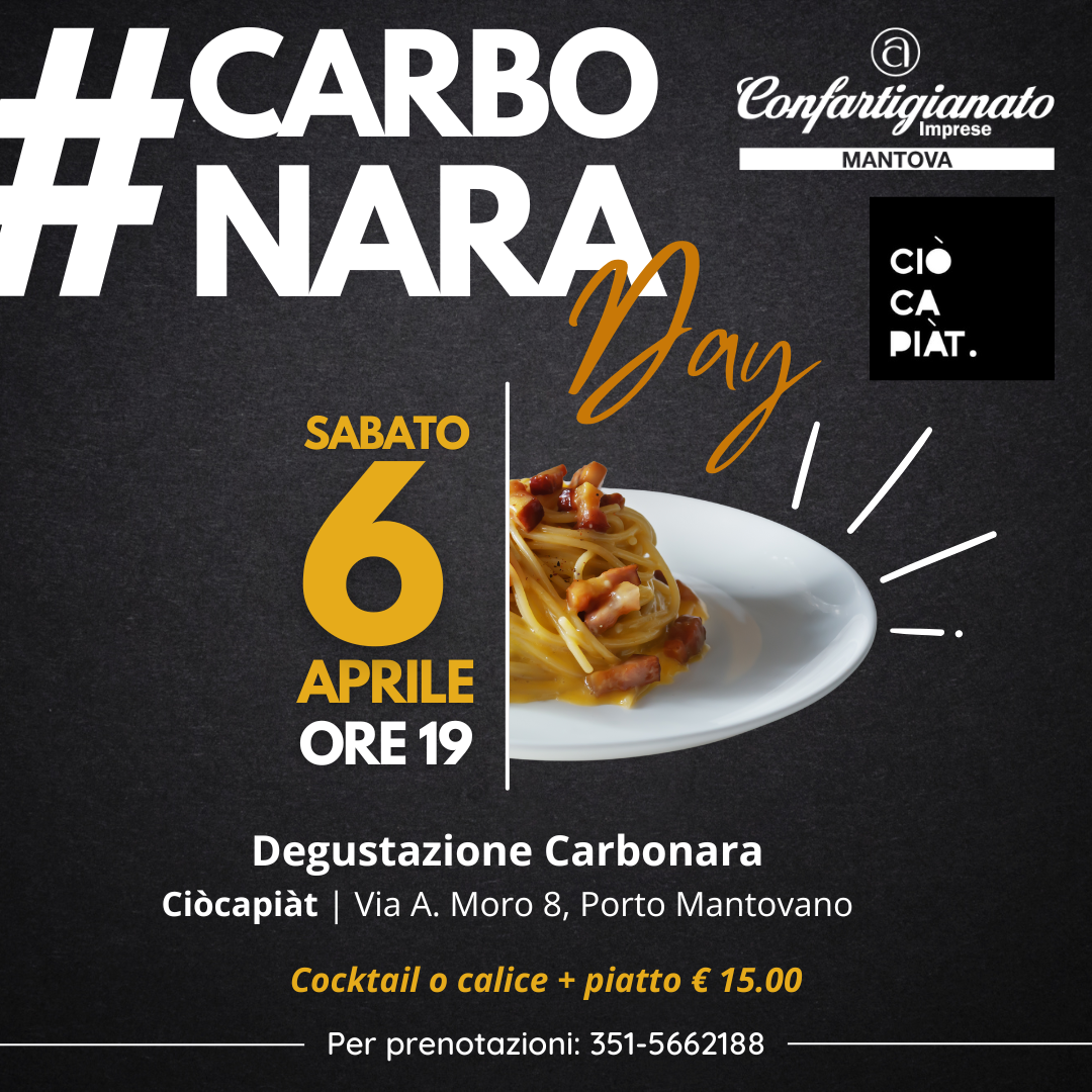 6 aprile: Carbonara Day