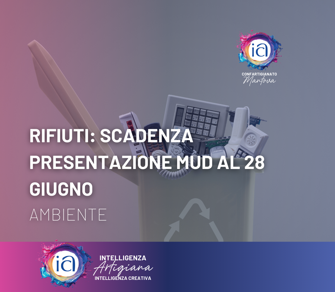Rifiuti: scadenza presentazione MUD al 28 giugno