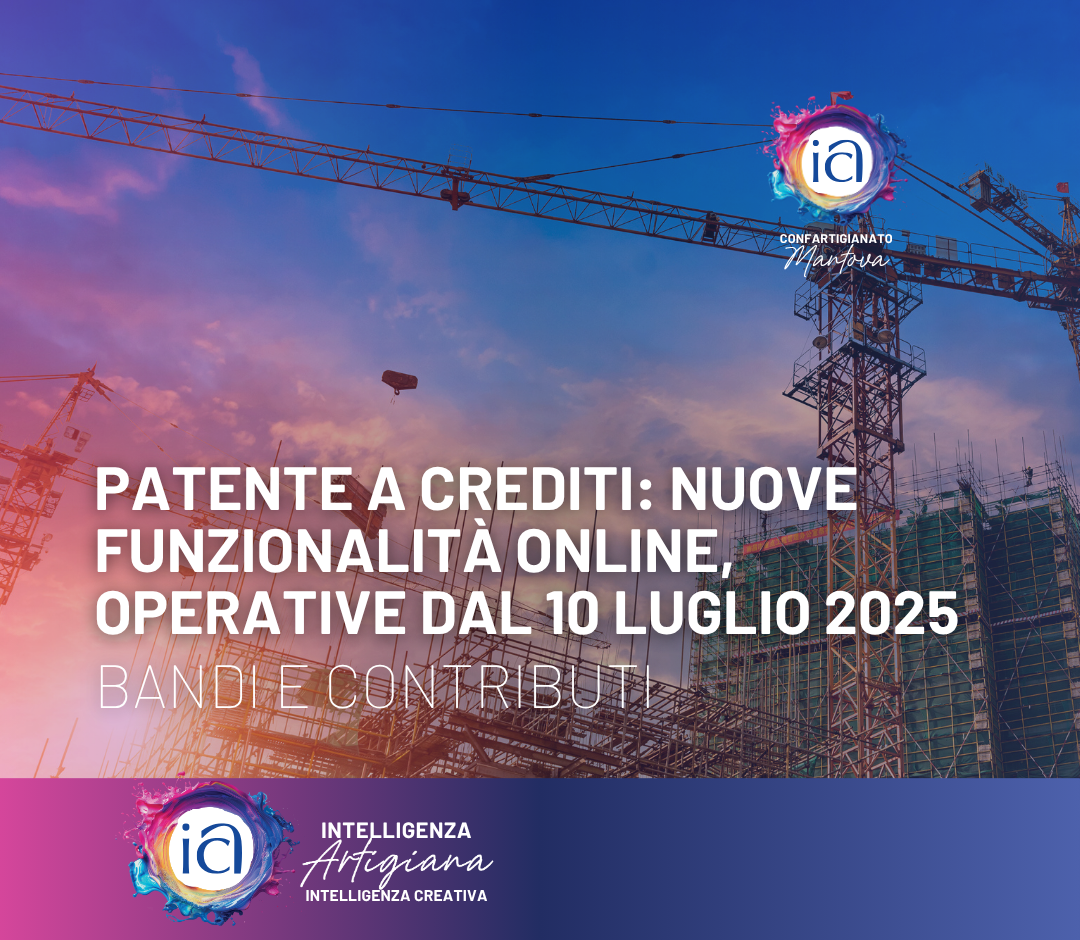 Patente a crediti: nuove funzionalità online, operative dal 10 luglio 2025