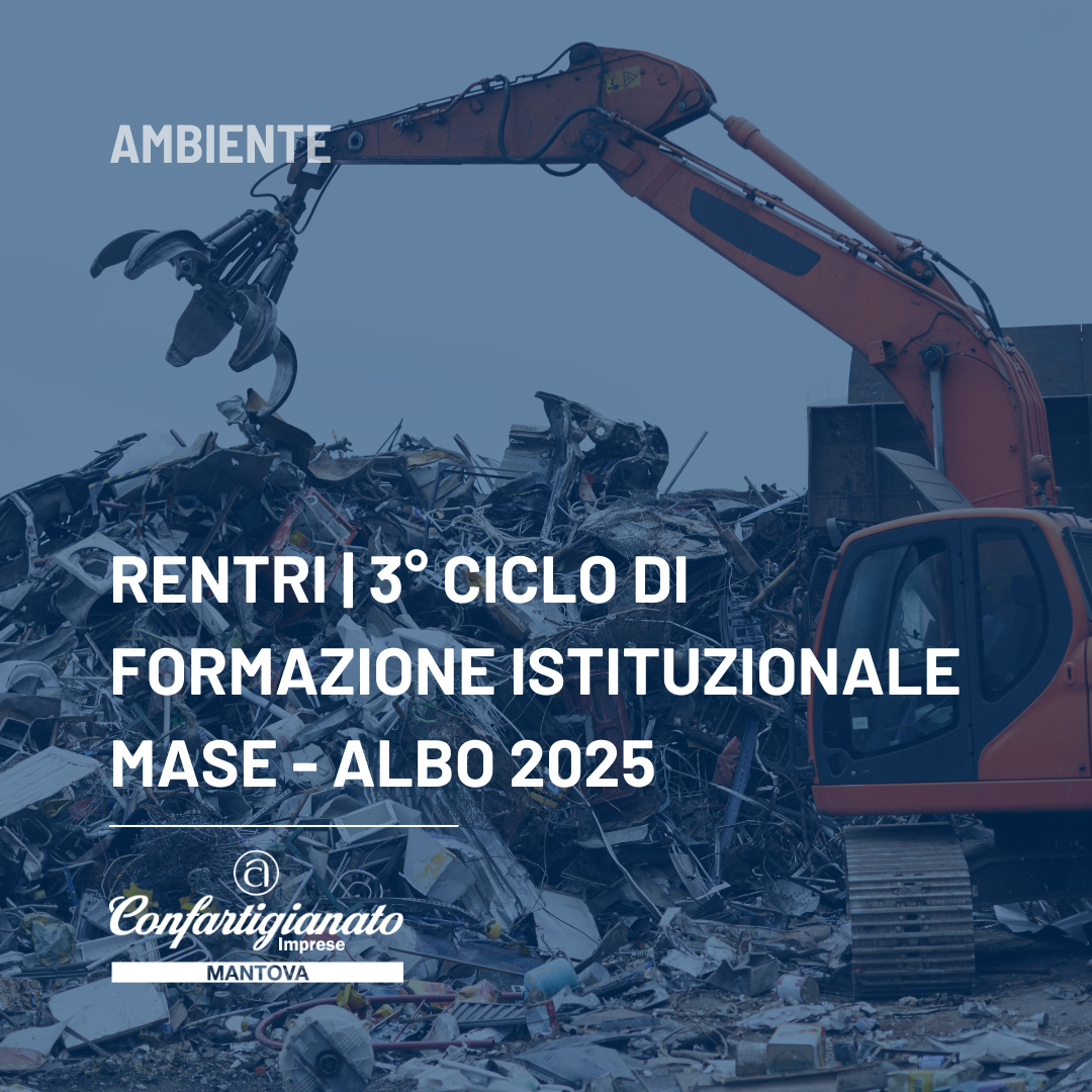 RENTRI | 3° Ciclo di formazione istituzionale MASE - ALBO 2025 
