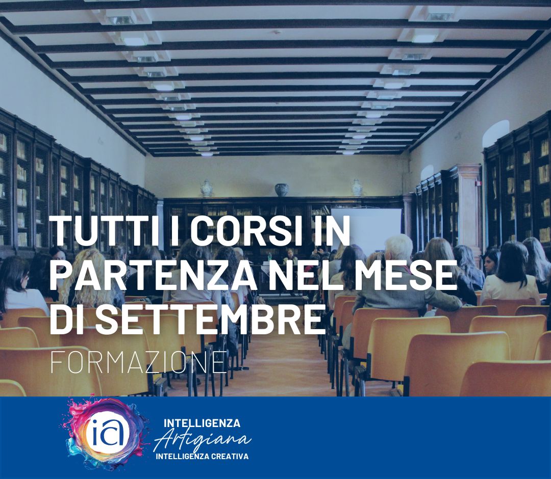 FORMAZIONE | I corsi in partenza a settembre