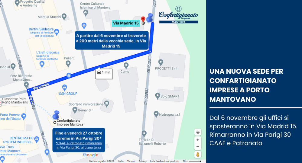 Nuova sede a Porto Mantovano